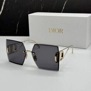 NEW 30MONTAIGNE S7U B0A0 DIOR GOLD GREY WOMEN DIOR SUNGLASSES